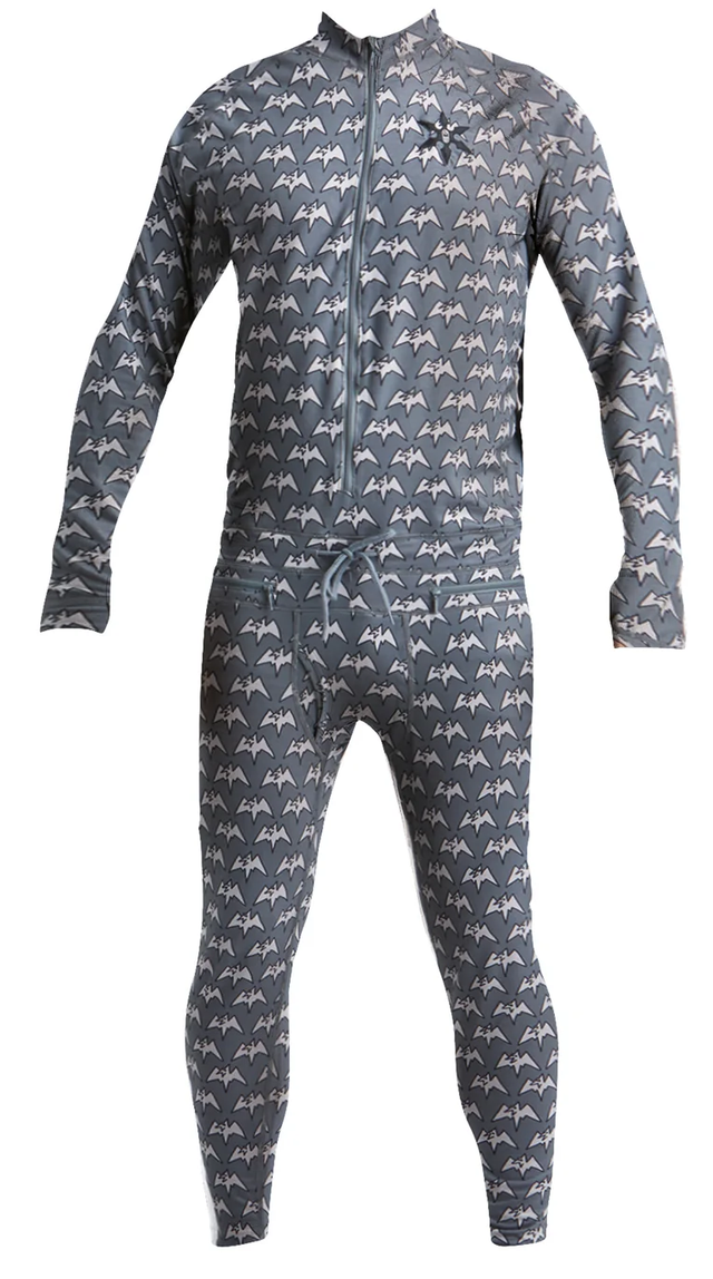 AIRBLASTER Ninja Suit Hoodless Boxer Fly Mens Grey Terry S