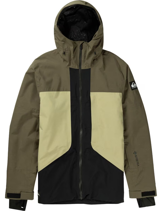 Quiksilver Forever Stretch GoreTex Snow Jacket Mens Canteen S
