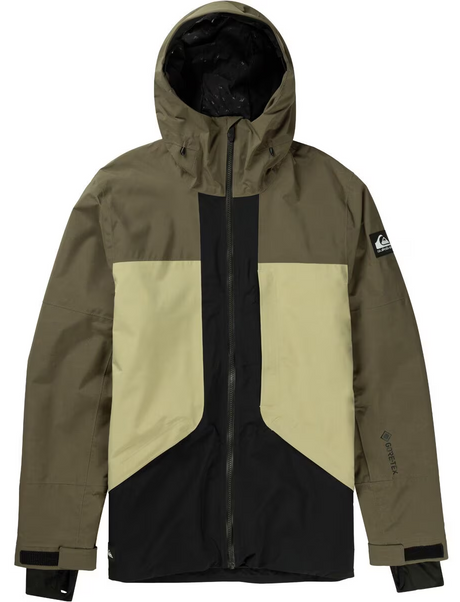 Quiksilver Forever Stretch GoreTex Snow Jacket Mens Canteen XL