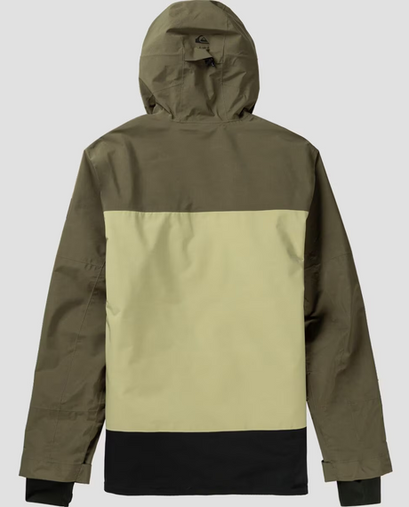 Quiksilver Forever Stretch GoreTex Snow Jacket Mens Canteen S