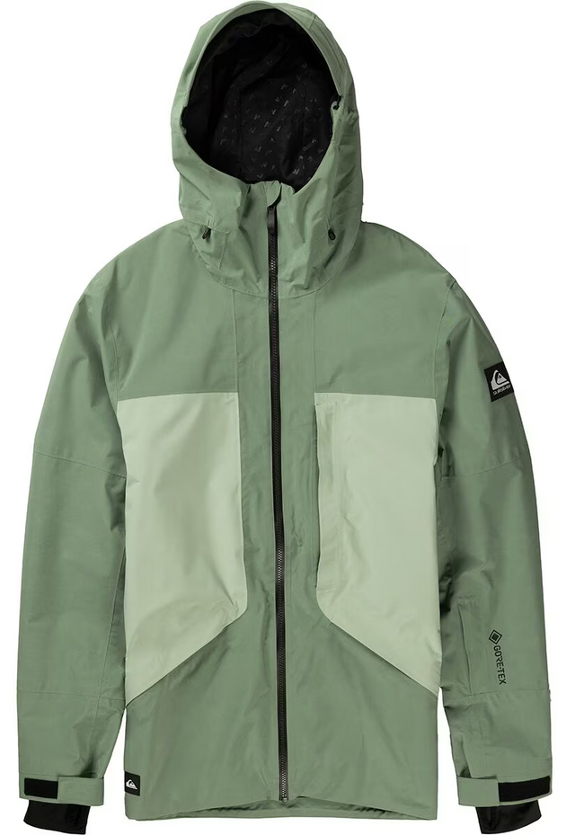 Quiksilver Forever Stretch GoreTex Snow Jacket Mens Sea Spray L