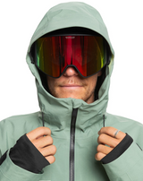 Quiksilver Forever Stretch GoreTex Snow Jacket Mens Sea Spray L