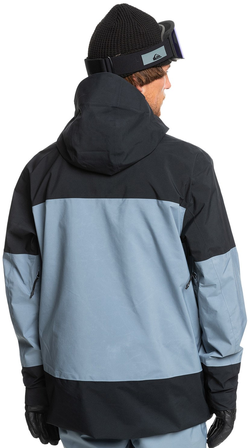 Quiksilver Forever Stretch GoreTex Snow Jacket Mens Black Flint M