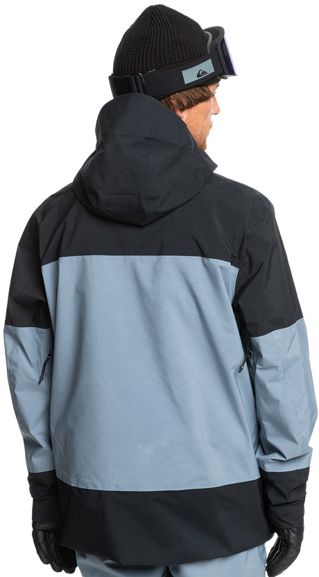 Quiksilver Forever Stretch GoreTex Snow Jacket Mens Black Flint M
