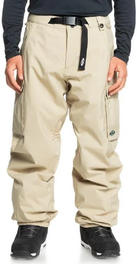 Quiksilver Snow Down Cargo Snow Pants Mens Twill M