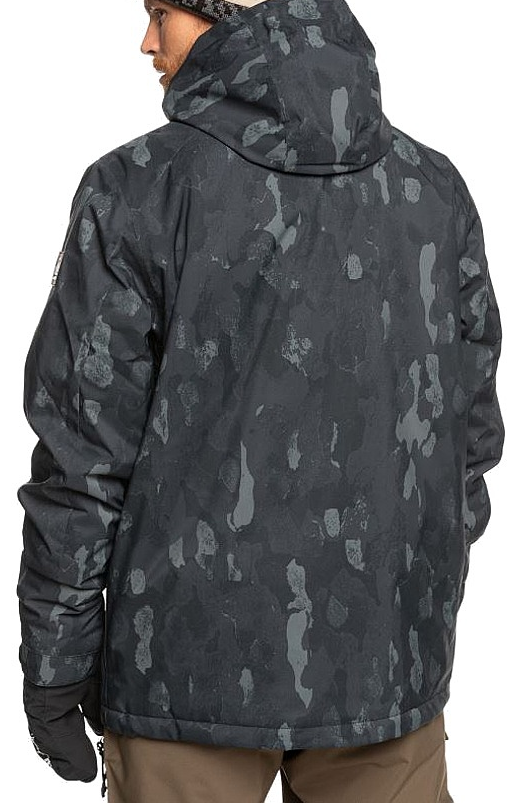 Quiksilver Mission Print Block Snow Jacket Mens Nature Zoom Dark