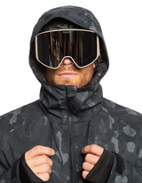 Quiksilver Mission Print Block Snow Jacket Mens Nature Zoom Dark