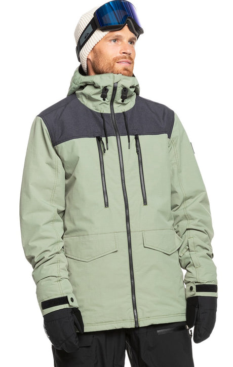 Quiksilver Fairbanks Snow Jacket Mens Sea Spray M