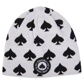 Thrasher Oath Skully Beanie White Black One Size