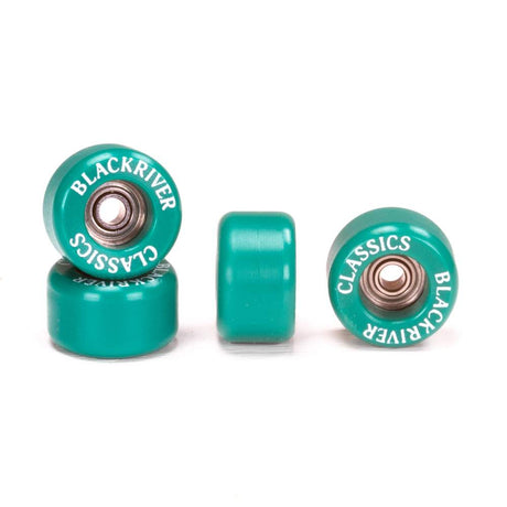 Blackriver Classics Pro Fingerboard Wheels Set Green White 7.5mm