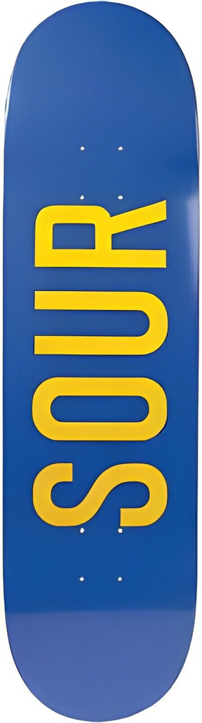 Sour Army Logo Skateboard Deck Blue Yelow 8.5