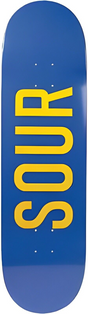 Sour Army Logo Skateboard Deck Blue Yelow 8.5