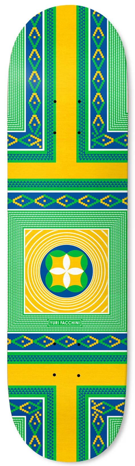 Deathwish Yuri Estillo Skateboard Deck Yellow Green 8.25