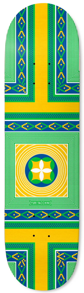 Deathwish Yuri Estillo Skateboard Deck Yellow Green 8.25