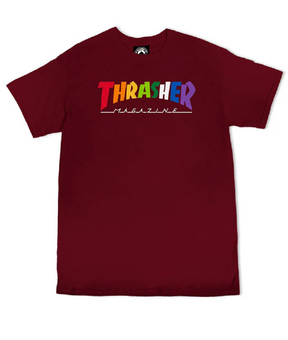 Thrasher Raingow Mag Tshirt Burgundy XL