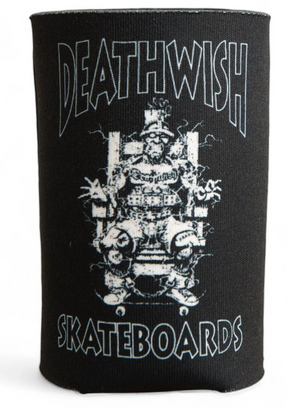 Deathwish Death Chair Koozie Black White 12oz