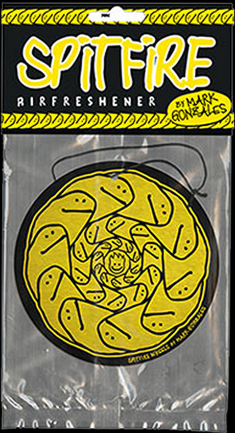 Spitfire Gonz Air Freshener Yellow 3inch Round
