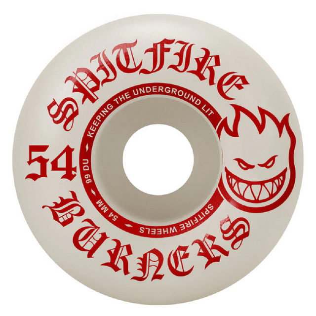 Spitfire Burners Wheels Set Red 54mm 99a