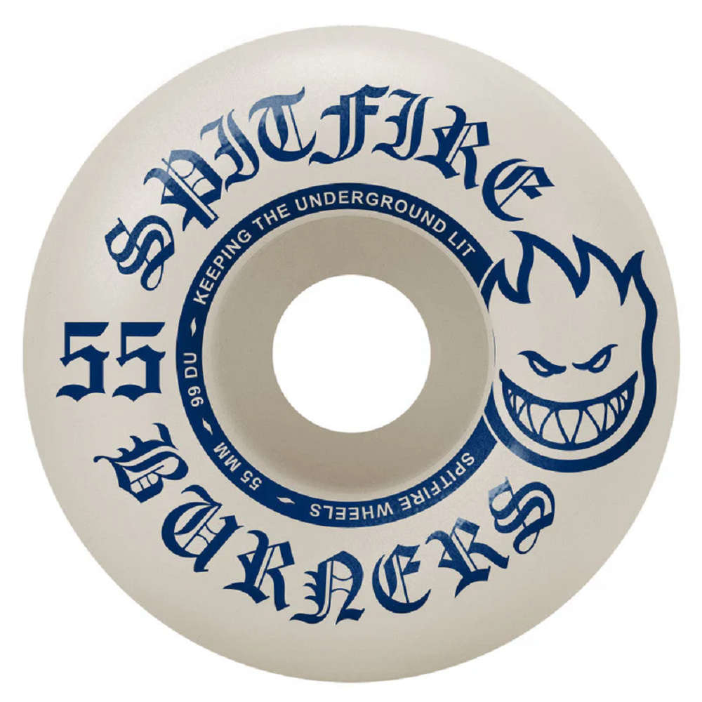 Spitfire Burners Wheels Set Blue 55mm99a