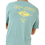 Rip Curl Icon SurfLite UPF Short Sleeve Mens Blue Lagoon
