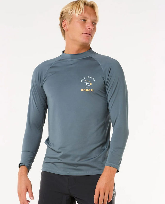 Rip Curl Island Vipe UPF Long Sleeve Mens Pine Night