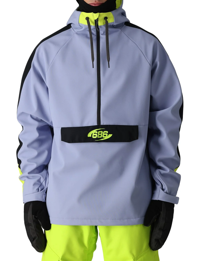 686 Waterproof Anorak Mens Purple Impression