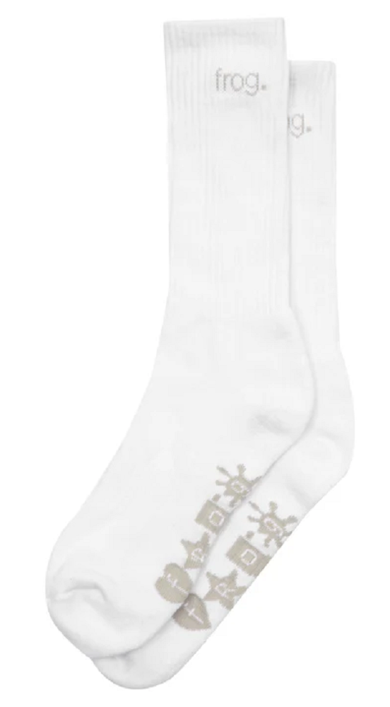 FROG Logo Socks White One Size