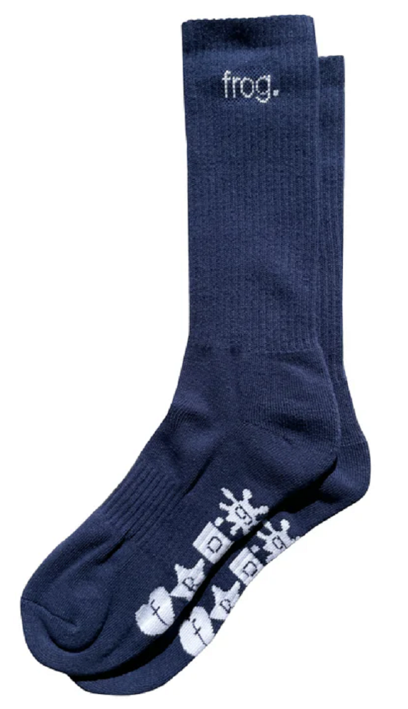FROG Logo Socks Navy White One Size