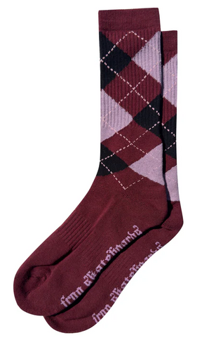 FROG Argyle Socks Maroon One Size