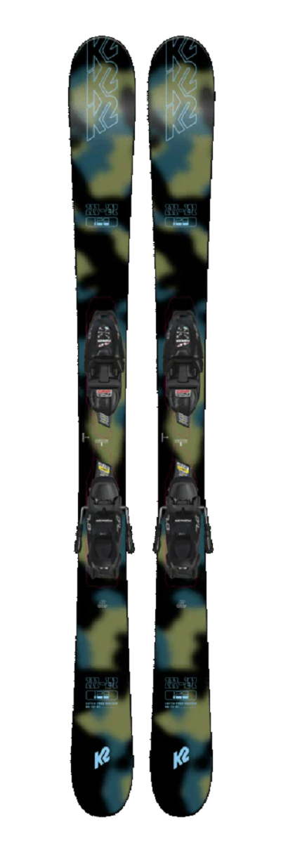 K2 Hi Fi Youth QuickClick 7.0 Ski Binding Combo Blue Green 149cm