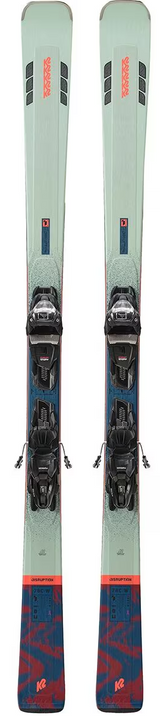 K2 Disruption 78c Womens QuickClick Ski Binding Combo Mint Blue 160