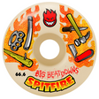 Spitfire Beatdown Wheels F4 White Orange 62mm/99