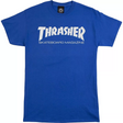Thrasher Skate Mag SS Royal White Medium