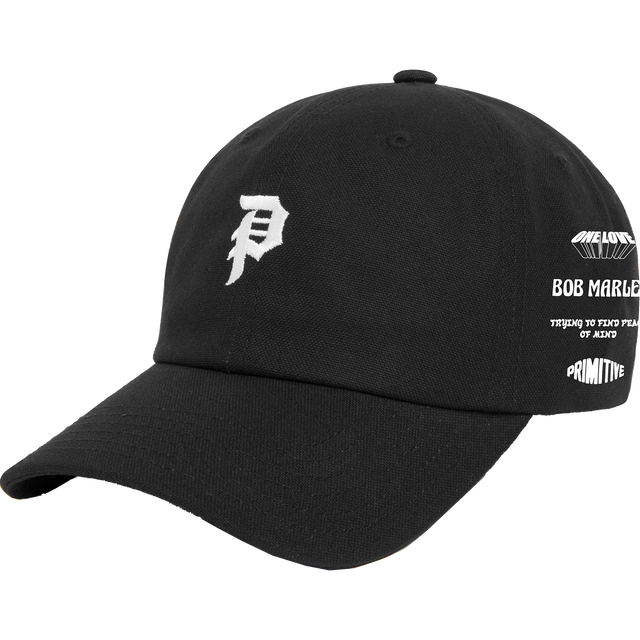 Primitive Dirty P Marley Hat Black White Clipback
