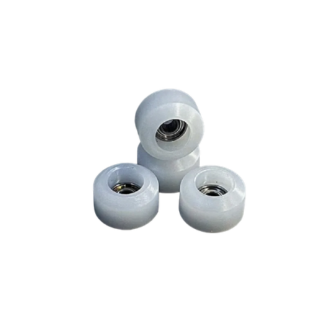 Social Fingerboard Classics Wheels White 7mm w Bearings (4pack)