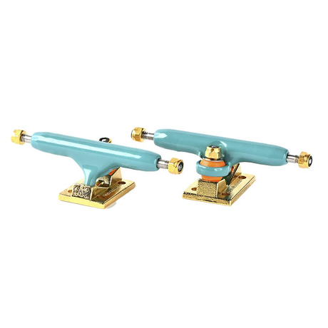 Blackriver Pro Fingerboard Trucks BRTs 3.0 Gold Turqoise 32mm