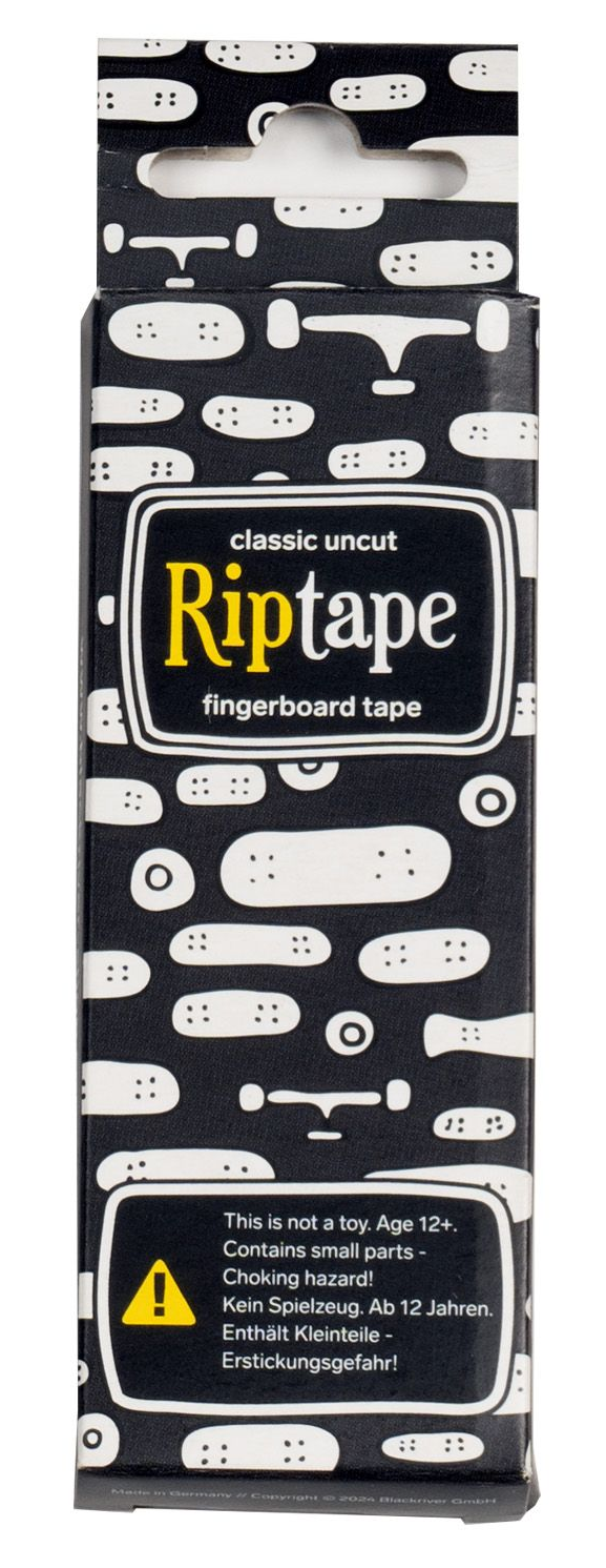 Blackriver RipTape Fingerboard Foam Grip Black 3 Sheets (34mm)