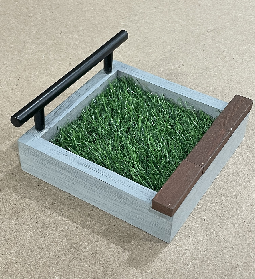 Social Fingerboard Planter Rail Block Grass Obstacle Grey 6x6