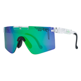 Pit Viper Originals Sunglasses Clear HDPV Polarized Blue Green