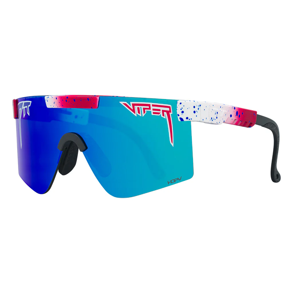 Pit Viper Originals Wide Sunglasses Firecracker HDPV Polarized Blue