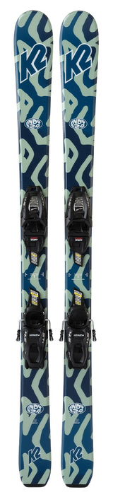 K2 Indy Jr Skis FDT 4.5 QuikClick Blue 100