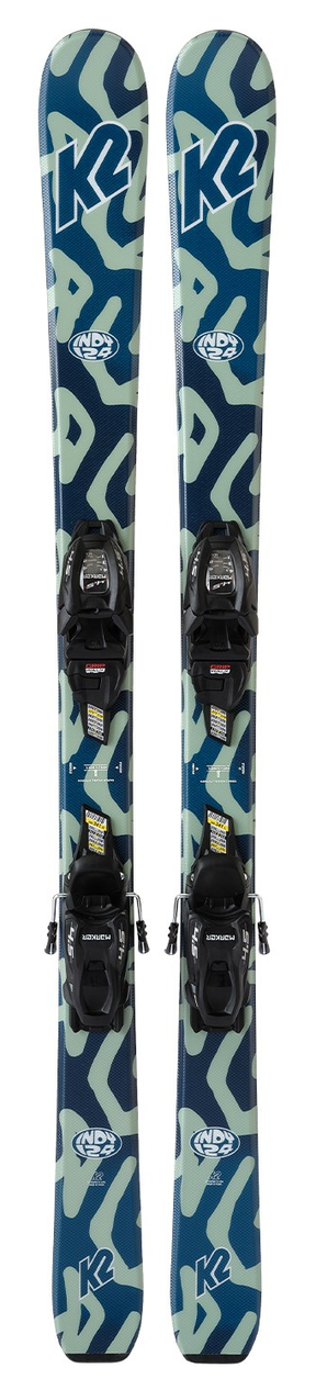 K2 Indy Jr Skis FDT 4.5 QuikClick Blue 100