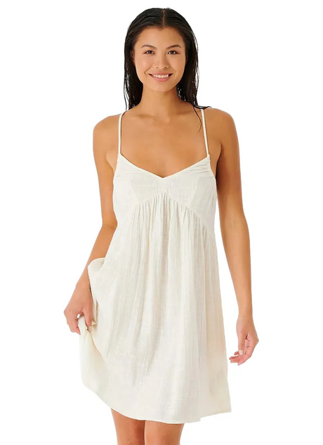 Rip Curl Classic Surf Cover Up Dress Womens Bone White