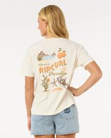 Rip Curl Cala Vadella Relax Tshirt Womens Bone