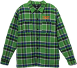 ANTI HERO BASIC EAGLE FLANNEL JACKET SMALL GRN/BLUE