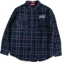 BAKER CRUST FLANNEL JACKET MEDIUM BLUE PLAID