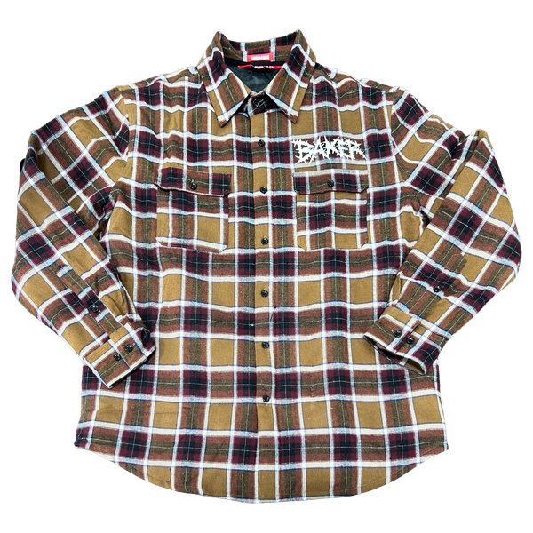 BAKER THORNS FLANNEL JACKET MEDIUM BROWN