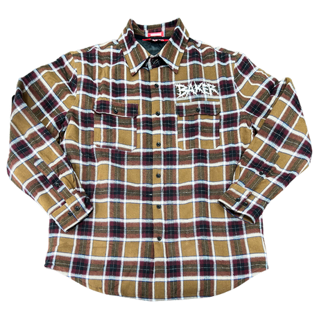 BAKER THORNS FLANNEL JACKET MEDIUM BROWN