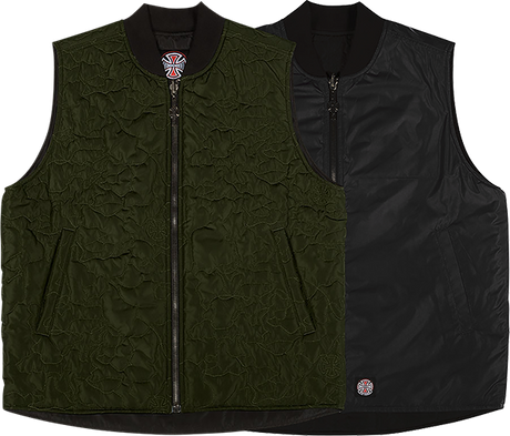 INDEPENDENT CORE REVERSIBLE VEST SMALL FORSET GREEN