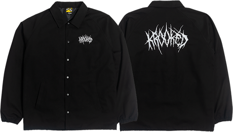 KROOKED NECRO SKRIPT JACKET LARGE-BLK/WHT